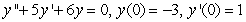 Solve the initial-value problem.