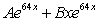 <strong>State the order of the differential equation, and decide which family of functions is a solution. </strong> A) ; 2nd order B) ; 1st order C) ; 1st order D) ; 2nd order E) ; 2nd order