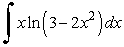 Answer true or false. For a good choice for u is 3 - 2x<sup>2</sup>.