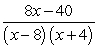 Write out the partial fraction decomposition of  