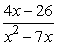 Write out the partial fraction decomposition of   .