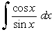 Answer true or false. In evaluating a good choice for u would be cos x.