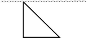 <strong>A right triangle is submerged vertically with one side parallel to the surface in a liquid of density \rho . The triangle has a leg that is 12 m long located at the surface and a leg 12 m long straight down. Find the force exerted on the triangular surface, in terms of the density. Neglect the effect of the atmosphere above the liquid. </strong> A) 288 \rho N B) 864 \rho N C) 576 \rho N D) 48 \rho N E) 36 \rho N