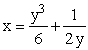 Find the area of the surface generated when from y = 1 to y = 2 is rotated around the y-axis.