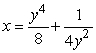 Find the arc length of the curve   from y = 1 to y = 3.