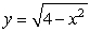 Answer true or false. The region enclosed by revolving the semicircle about the x-axis is .