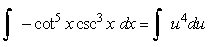 Answer true or false. if u = cot x .