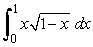 Answer true or false. For a good choice for u is 1 - x<sup> </sup>.