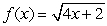 Find the average value of over the interval 0 \le x \le 5.