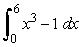 Answer true or false. The area between the curve y = x<sup>3</sup> -1 and the x-axis on [0, 6] is given by   .<div style=padding-top: 35px> 