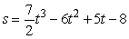 The position function of a particle is given by for t \ge 0. Find the functions for v and a.