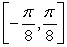 Find the extreme values for f(x) = x - sin 4x on the interval and determine where those values occur.