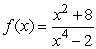 On a [-10, 10] by [-10, 10] window on a graphing utility the rational function   has