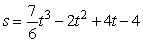 The position function of a particle is given by for t \ge 0. Find the functions for v and a.