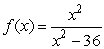 The function   has