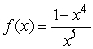 The rational function   has