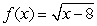 The absolute minimum of   occurs at x =