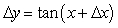 <strong>If y = tan x, find the formula for \Delta y.</strong> A) B) C) D) E)