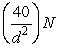 <strong>Gravitational force is inversely proportional to the distance between two objects squared. If F = at a distance d = 2m, how fast is the force diminishing if the objects are moving away from each other at 0.1 m/s?</strong> A) 1 N/s B) -1 N/s C) -10 N/s D) 10 N/s E) 0 N/s