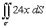 <strong>Evaluate the surface integral where \sigma is the surface enclosed by y = x<sup>2</sup>, 0 \le x \le 2, and -1 \le z \le 2.</strong> A) B) C) D) E) 0