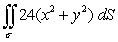 Evaluate the surface integral where \sigma is that portion of the cylinder x<sup>2</sup> + z<sup>2</sup> = 1 that lies above the xy-plane enclosed by 0 \le y \le 5.