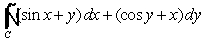 <strong>Use Green's Theorem to evaluate , where C is x<sup>2</sup> + y<sup>2</sup> = 16.</strong> A) 6 \pi B) 9 \pi C) 18 \pi D) 0 E) 12 \pi