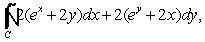 Use Green's Theorem to evaluate   where C is   .