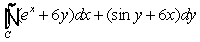 Use Green's Theorem to evaluate   , where C is 4x<sup>2</sup> + 9y<sup>2</sup> = 36.