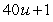 <strong>Find , if and .</strong> A) 2u + 1 B) C) D) E)