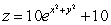 Find a parametric representation of the surface in terms of the parameters r and \theta , where (r, \theta , z) are the cylindrical coordinates of a point on the surface .