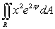 Find where R is the region in the first quadrant enclosed between , , and x = 1.