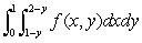 Sketch R and express as an equivalent double integral with order of integration reversed.