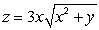 Find the volume under the surface and over the rectangle R = { (x, y) : 0 \le x \le 1, 0 \le y \le 3} .