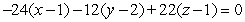 <strong>Find an equation for the tangent plane to at .</strong> A) B) C) D) E)