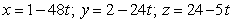 <strong>Find parametric equations for the normal line to at .</strong> A) B) C) D) E)