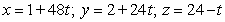 <strong>Find parametric equations for the normal line to at .</strong> A) B) C) D) E)