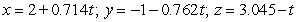 <strong>Find parametric equations for the normal line to at .</strong> A) B) C) D) E)