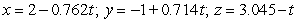 <strong>Find parametric equations for the normal line to at .</strong> A) B) C) D) E)