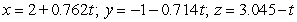 <strong>Find parametric equations for the normal line to at .</strong> A) B) C) D) E)