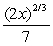 <strong>A particle is located at the point (2, 7) on a metal surface whose temperature at a point (x, y) is T(x, y) = 16 - 2x<sup>2</sup> - 3y<sup>2</sup>. Find the equation for the trajectory of a particle moving continuously in the direction of maximum temperature increase. y =</strong> A) B) C) D) E) 1