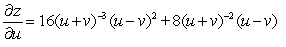 <strong>Let ; x = u + v , y = u - v. Find .</strong> A) B) C) D) E)
