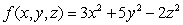 Let   . Describe the level surface passing through   .