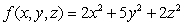 Let   . Describe the level surface passing through   .