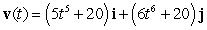 <strong>The position vector of a particle moving in a plane is given by . Find the velocity.</strong> A) B) C) D) E)