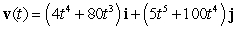 <strong>The position vector of a particle moving in a plane is given by . Find the velocity.</strong> A) B) C) D) E)