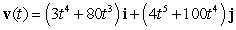 <strong>The position vector of a particle moving in a plane is given by . Find the velocity.</strong> A) B) C) D) E)