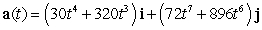 <strong>The velocity vector of a particle moving in a plane is given by . Find the acceleration vector.</strong> A) B) C) D) E)