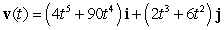 <strong>The position vector of a particle moving in a plane is given by . Find the velocity.</strong> A) B) C) D) E)