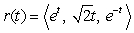Find the curvature for at t = 0.