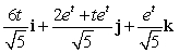<strong>Let r(t) = (t<sup>3</sup> + 2)i + te <sup>t</sup> j + (7 + e <sup>t</sup> )k. Find N(t) for t = 0.</strong> A) B) C) D) E)